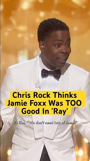 Chris Rock Thinks Jamie Foxx Was A Little TOO Good in ‘Ray’ #oscars #shorts