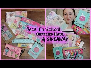 Back To School Supplies Haul 2014 + GIVEAWAY