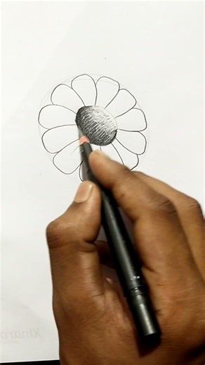 Flower Sketch Step by step 🫶🤗 #flowers #flower #art #viral