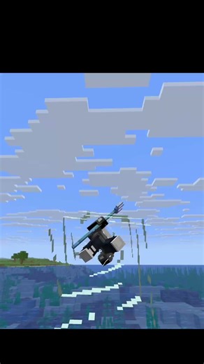 Using a riptide trident until I find a coral zombie nautilus #minecraft