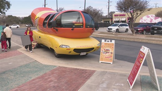 Wienermobile stops at San Antonio children's museum
