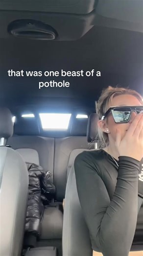 it was so bad the native language came out😭 #fyp #potholes #carscene