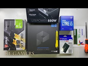intel Core i5 10400F msi B560M-A PRO GT730 Simple Gaming PC Build