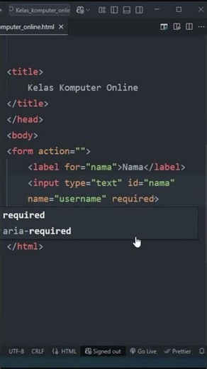 Kesalahan Form HTML yang Sering Dilakukan Pemula!