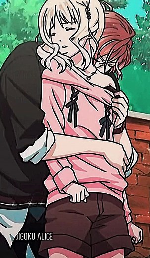 Yuma and Yui Kiss in Diabolik Lovers Anime Scene