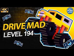 Poki Game — Drive Mad | How to beat level 194 🏆 Finish-Line Tricks