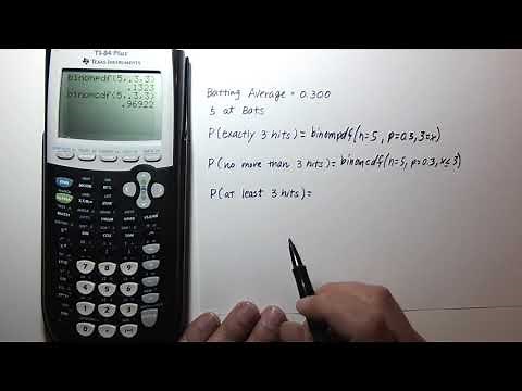 Binomial Distribution with a TI 83/84 Graphing Calculator