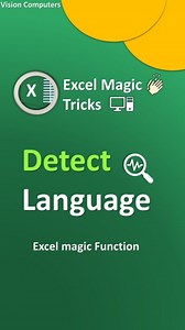 Detect language in 2 seconds 🔥🔥#spreadsheet . . . . . . . #excelsheet #exceltipsandtricks #Exceltips #exceltutorials #excelhack #excelformulas #excelfunction #excelfunction #excelforbeginners #excetip #exceltricks #excelhacks #Msexcel #googlesheets #sheets | Vision Computers