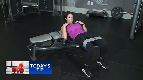Hip thrust to work your glutes - Today's Tip