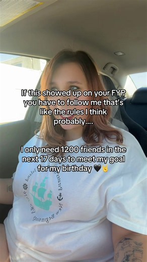 Birthday Goal: Road to 10K — Help Me Gain 1,200 Friends