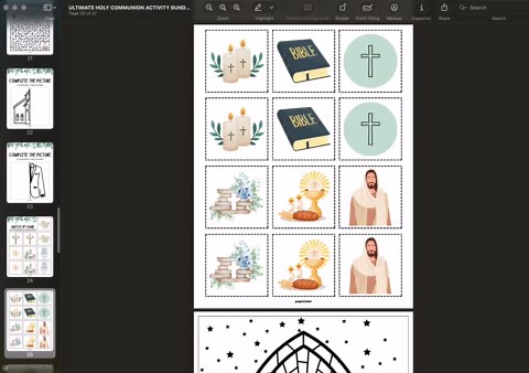 Holy Communion Printable Activity Book for Kids US Spelling: Christian Party Games, Puzzles & Coloring Pages (instant Download) - Etsy