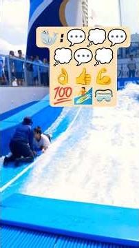 FIRST TIME TRYING TO SURF. #flowrider #royalcaribbean #cruiseship #fun