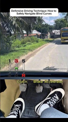 Defensive Driving Technique: How to Safely Navigate Blind Curves #shorts #zamendrive