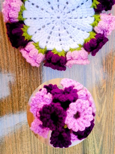 💜💗 Crochet Lilly of the Valley Flower Coaster Tutorial for Beginners ✨️🧶 #dayascrochet​ #knitting​ #crochetforbeginners #coaster #flowerscoaster