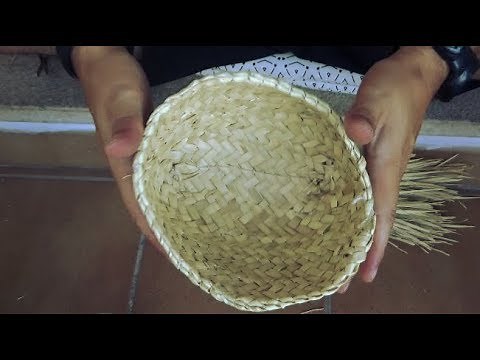 Cómo Hacer una CESTA cosiendo PLEITA. Cestería Artesanal 4/4