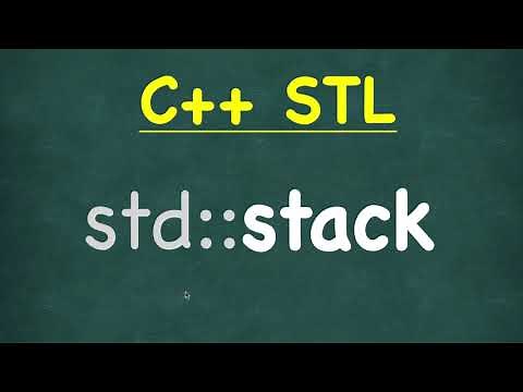 Stack | C++ STL (Standard Template Library) | std::stack