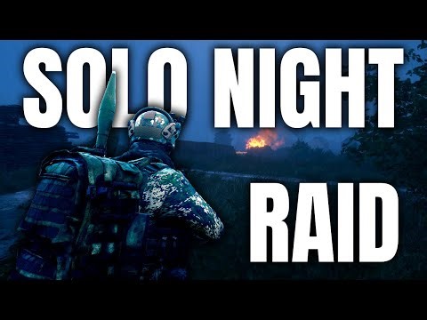 Terrorizing an Enemy Base Solo at Night.. (Arma)
