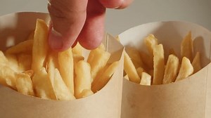 French Fries Tasty Fried Potatoes Carton Stock Footage Video (100% Royalty-free) 3676115997 | Shutterstock