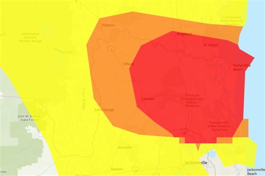 Thousands told to stay indoors in Florida after weather machine malfunction