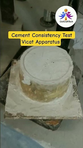 Cement Consistency Test Vicat Apparatus #civilengineering #vicatapparatus #civilcrafttech #civil