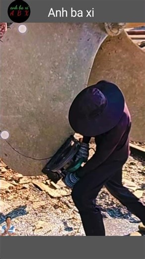 The technician adjusts the propeller right on the fishing boat.
