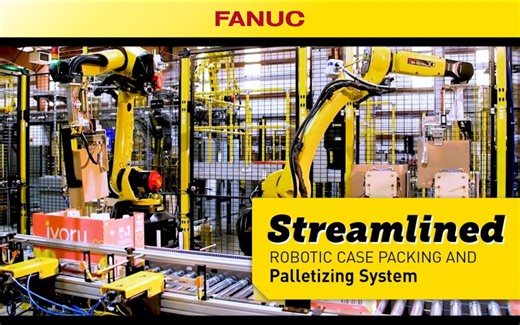 [发那科机器人] 自动装箱与码垛的精简化系统
