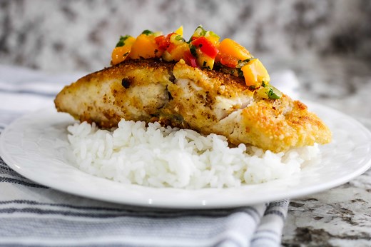 Macadamia Nut Crusted Mahi Mahi