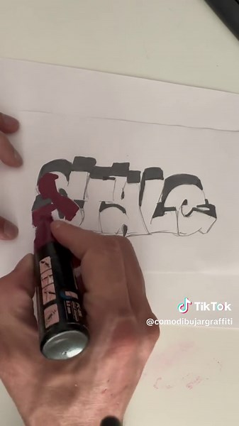 Como dibujar Graffiti on TikTok