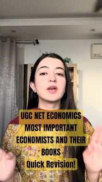 UGC NET Economics in 2 mins: Top Economists & Books