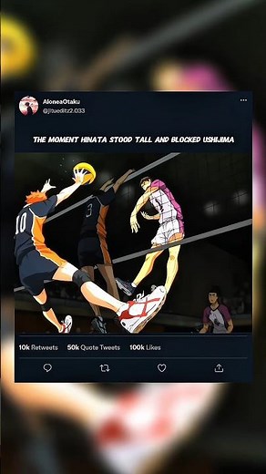 Hinata’s Best Block in Haikyu!! History | Haikyuu | #anime #animeedit #haikyuu