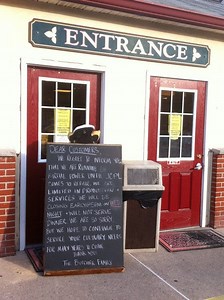 The German Butcher Carries On Despite Partial Power Outage