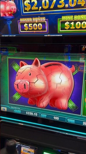 MASSIVE PIGGY BANKIN SLOT BONUS! Our biggest pig yet! #slots #casino #jackpot #slotmachine #bonus