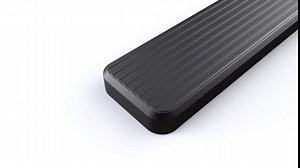 APS Premium 6in Black Stainless Steel Running Boards Compatible with Ford F150 Super Cab & 17-26 F250 15-26