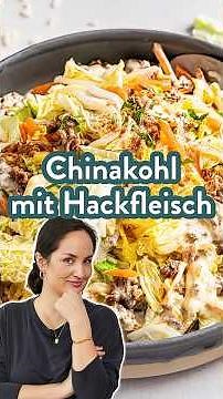 Chinakohl mit Hackfleisch 🥬 🥘 #food