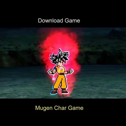 #Shorts || Goku JUS Transformations Base Perfect Ultra Instinct - Mugen Char Game