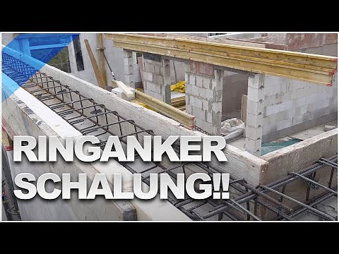 Ringanker wird vorbereitet und Stahlträger fertig | Hausbau Blog #56