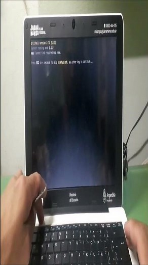 Cómo SOLUCIONAR EL ERROR de EFI SHELL 2.71 EN LA Netbook JUANA MANSO #EFIShell