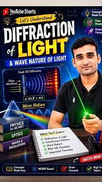Diffraction of light || Wave Nature #lightwaves #physicsexperiment #explore #experiment #science