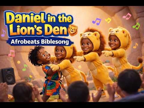 Daniel in the Lion’s Den | Afrobeats Bible Song for Kids | Trust God | Fun Christian Dance Song