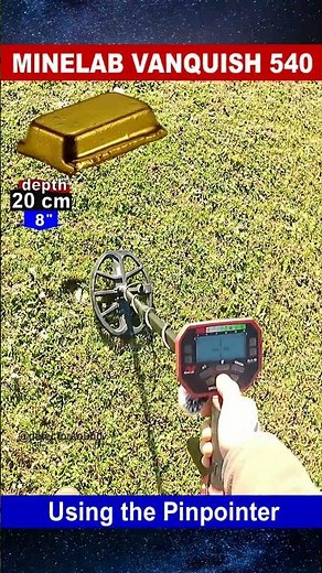 Minelab Vanquish 540 test 😉🎯👍 Using the Pinpointer #pinpointer #metaldetectors #minelabvanquish