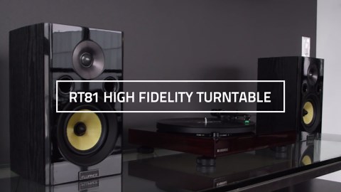 Fluance RT85 Reference High Fidelity Vinyl Turntable Record Player with Ortofon 2M Blue Cartridge, Acrylic Platter, Record Weight, 3 in 1 Stylus and Record Cleaning Vinyl Accessory Kit