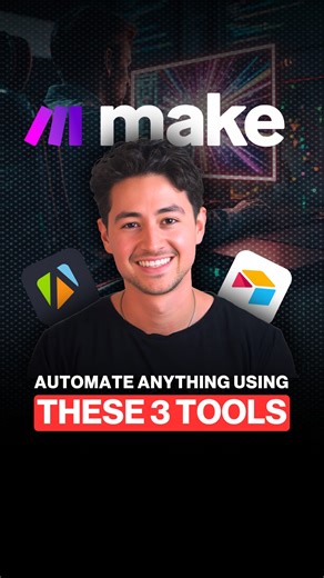 Nick Saraev on Instagram: "Comment AUTOMATION to get these Blueprints. You can automate almost anything with three powerful tools: Apify, Make.com, and Airtable. First up, Apify. This tool is like a digital sponge. It soaks up data from the web. Want to grab Instagram posts? No problem. Need business emails or YouTube transcripts? Easy peasy. Apify makes web scraping simple. Next, we have Make.com. Think of it as a connector. It takes the data from Apify and enhances it. You can link it to AI to