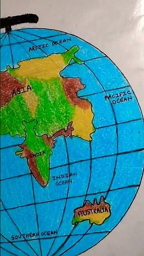 globe drawing, world map drawing