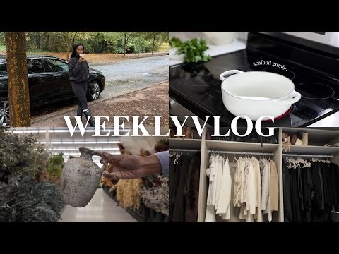 WEEKLY VLOG | decorating for fall, seafood gumbo & more! 