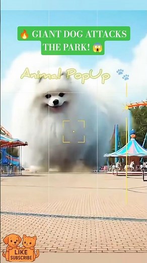 🐶 Giant Dog Chaos in the Park | Unreal AI Video #funnyanimals #animation #ai