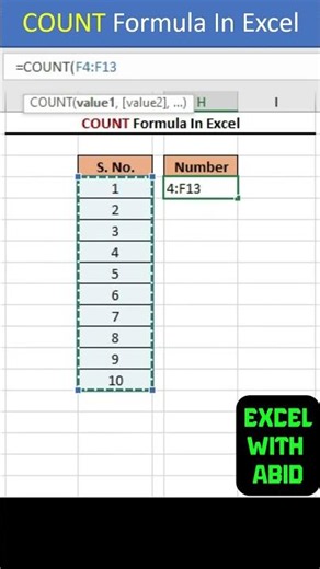 The Fastest Way to Count in Excel #excel #excelforbeginners #viral