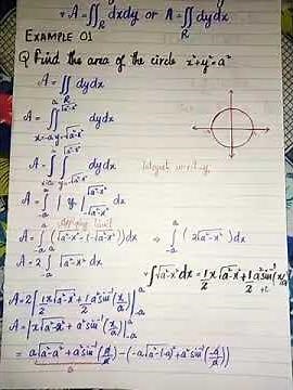 Area By Double Integration | Finding Area Using Double Integration | Double Integration | Example 1