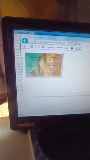 Insert a background picture in a table in the html #html #trending #viral