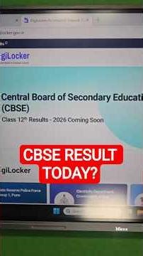 CBSE Class 12th Result Today? CBSE Latest Update 🚨#shorts