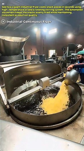 Frying Snacks in a Giant Machine: How an Industrial Continuous Fryer Works
